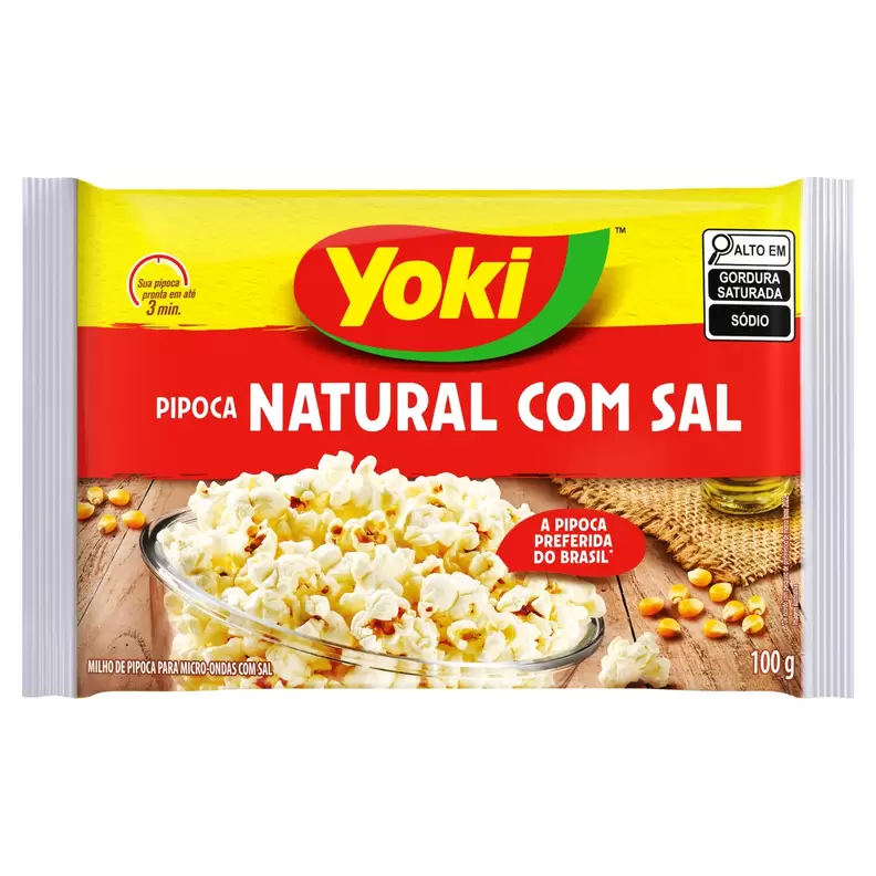 Oferta de Pipoca Microondas Yoki C/ Sal 100g por R$2,99 em Arena Atacado