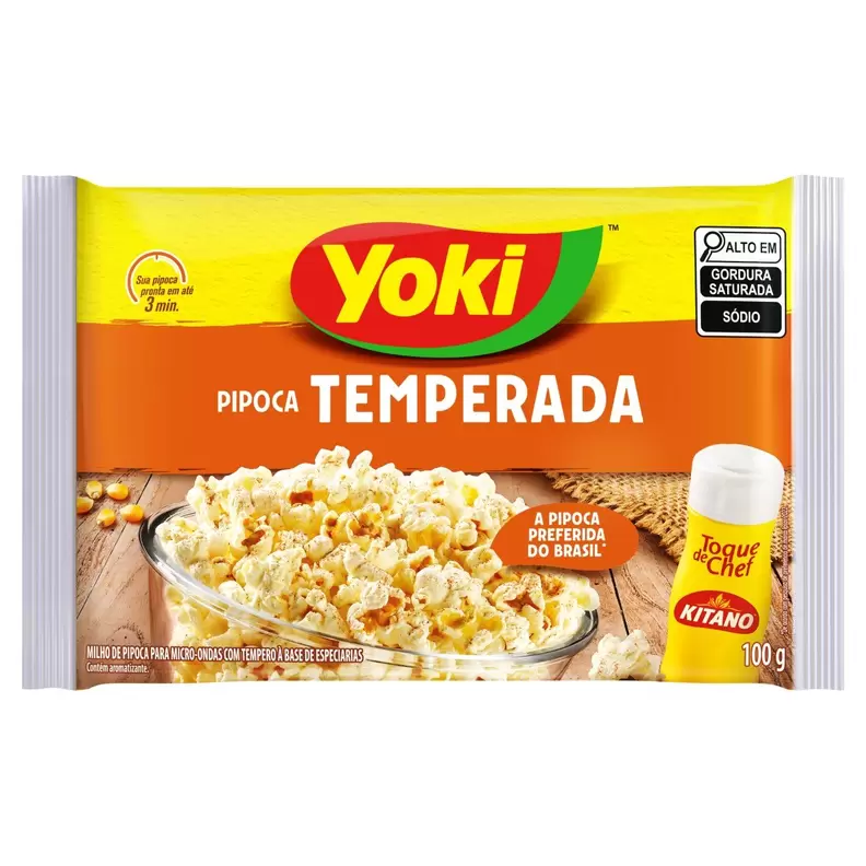 Oferta de Pipoca Microondas Yoki Toque De Chefe - 100g por R$2,99 em Arena Atacado