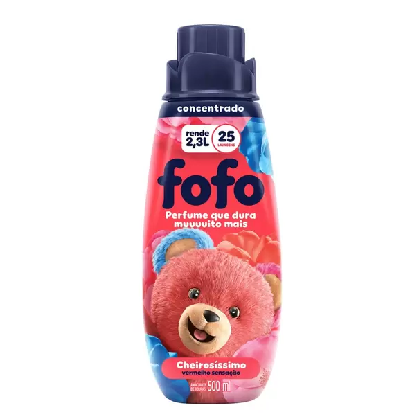 Oferta de Amaciante De Roupa Fofo Concentrado Vermelho Cheirosissimo - 500ml por R$9,99 em Arena Atacado