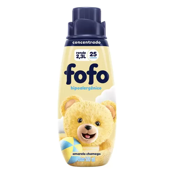 Oferta de Amaciante De Roupas  Concentrado Fofo  Amarelo Chamego - 500ml por R$9,99 em Arena Atacado