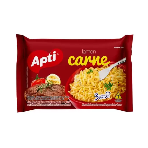 Oferta de Macarrão Instantâneo Apti Carne - 70g por R$1,08 em Arena Atacado