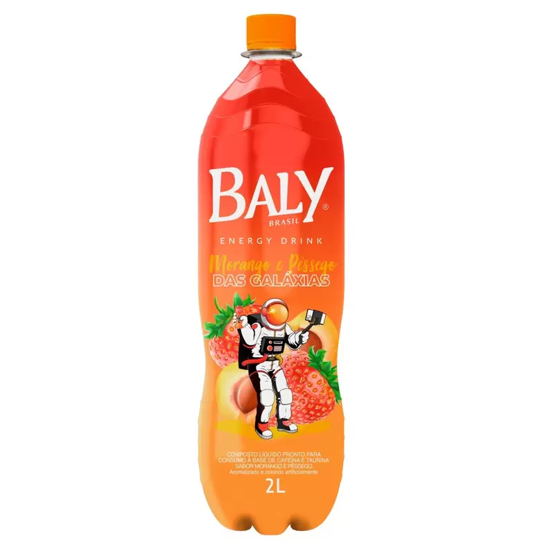 Oferta de Energético Baly Energy Drink Morango E Pêssego Pet - 2 Litros por R$9,99 em Arena Atacado