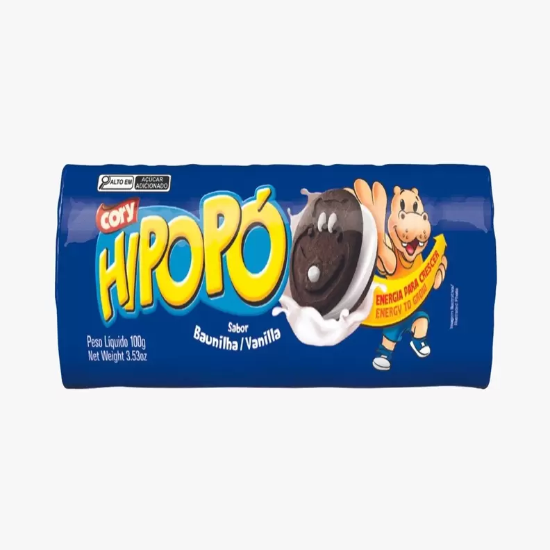 Oferta de Biscoito Recheado De Baunilha Cory Hipopó 100g por R$1,79 em Arena Atacado