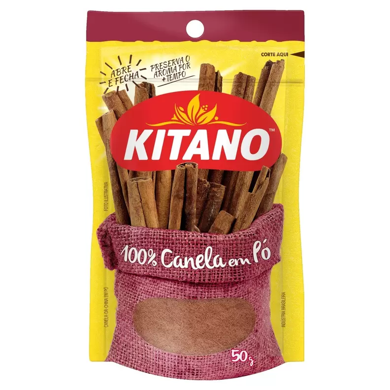 Oferta de Canela Em Pó Da China Kitano 50g por R$8,49 em Arena Atacado