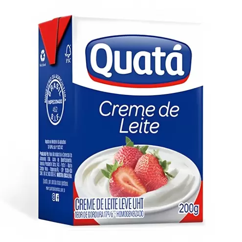 Oferta de Creme De Leite Quata 200g por R$2,89 em Arena Atacado