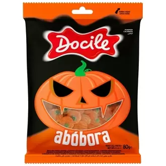 Oferta de Bala De Goma Docile Abóbora 80g por R$5,59 em Arena Atacado