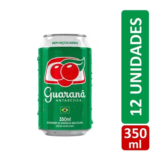 Oferta de Refrigerante Guaraná Antárctica Zero Lata C/ 12 Unid. 350ml por R$37,8 em Arena Atacado