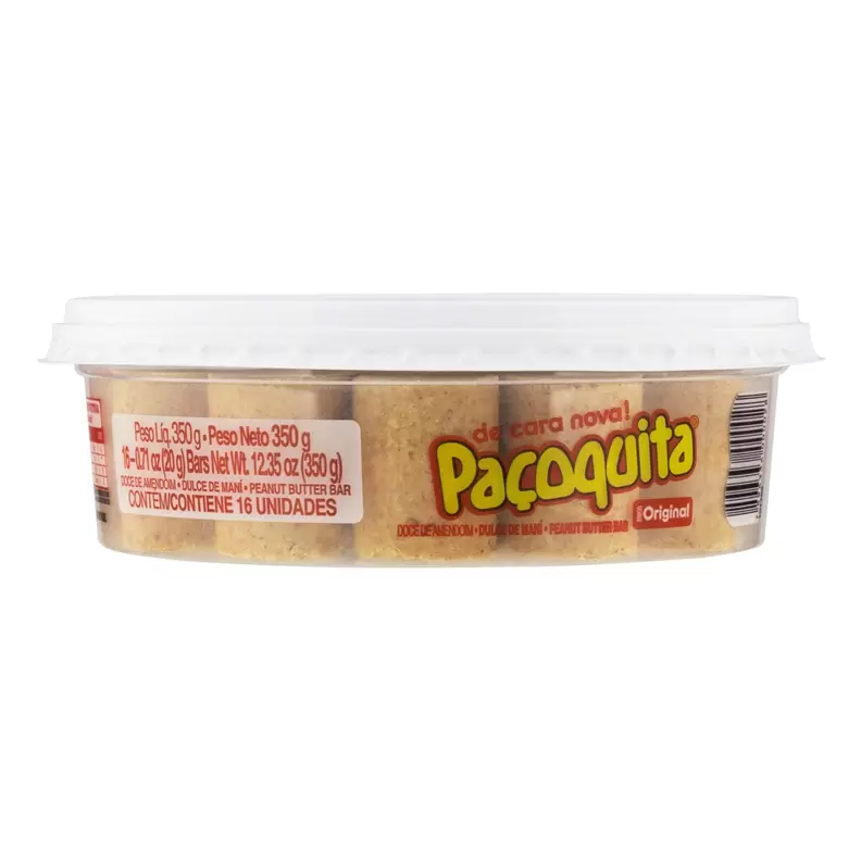 Oferta de Paçoca Paçoquita Rolha Pote - 350g por R$16,69 em Arena Atacado