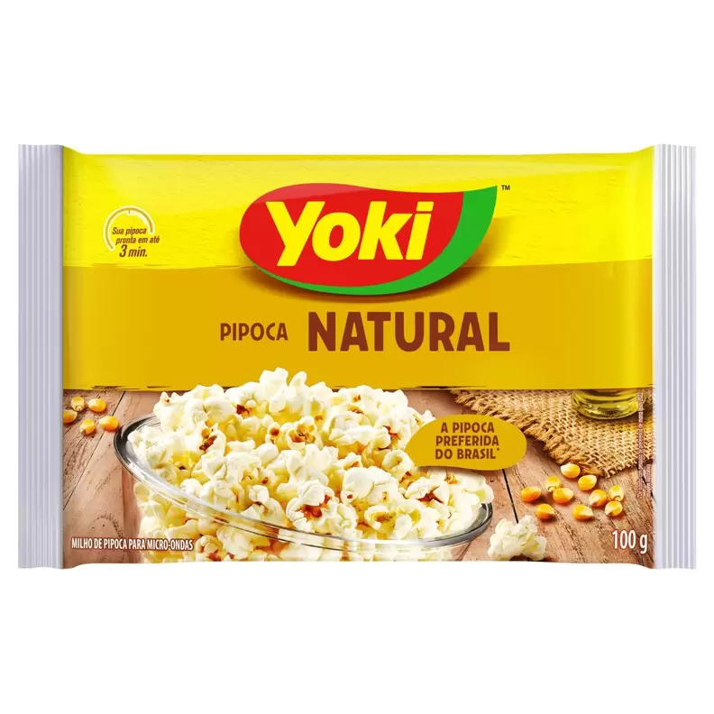 Oferta de Pipoca Microondas Yoki Natural - 100g por R$3,95 em Arena Atacado