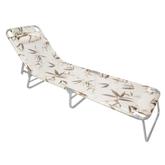Oferta de Cadeira Zaka Espreguiçadeira Slim Alumínio Bambu por R$199,9 em Asun