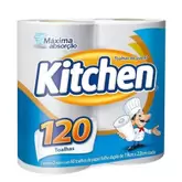 Oferta de Toalha De Papel Kitchen Ultra Absorvente Decorado 19x22 Com 2 por R$7,98 em Asun