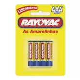 Oferta de Pilha Rayovac Aaa Palito 04 Unids. por R$11,9 em Asun