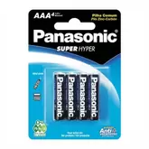 Oferta de Pilha Panasonic Ultra Hyper Aaa4 C/ 4 Pilhas por R$11,98 em Asun