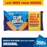 Oferta de Biscoito Club Social Original Embalagem Econômica 288g por R$11,79 em Asun