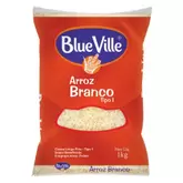 Oferta de Arroz Branco Blue Ville Tipo 1 1kg por R$6,99 em Asun