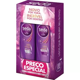 Oferta de Kit Shampoo 325ml + Condicionador 325ml  Liso Perfeito - Seda por R$15,8 em Atacadão