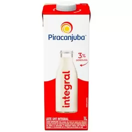 Oferta de Leite Integral  Tetra Pak com Tampa 1 Litro - Piracanjuba por R$5,55 em Atacadão