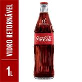 Oferta de Refrigerante Gfa Retornavel Vidro Coca Cola 1L por R$3,99 em Barracão Supermercado