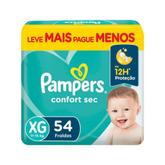 Oferta de Fraldas Pampers Confort Sec Xg 54 Unidades por R$75,98 em Barracão Supermercado