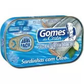 Oferta de Sardinha Gomes Da Costa Com Óleo 125g por R$5,99 em Barracão Supermercado