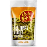 Oferta de Azeitonas Verdes Vale Fértil Fatiadas 120g por R$7,39 em Barracão Supermercado