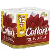 Oferta de Papel Higienico Cotton Neutro Folha Dupla Pague11 Leve 12 De 30m por R$20,99 em Barracão Supermercado