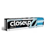 Oferta de Creme Dental Close Up Triple Hortelã 70 Gr por R$3,49 em Barracão Supermercado