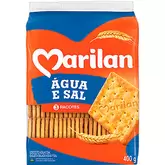 Oferta de Biscoito Água e Sal Marilan 350g por R$6,99 em Barracão Supermercado