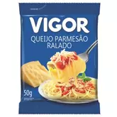 Oferta de Queijo Parmesão Ralado Vigor 50g por R$6,79 em Barracão Supermercado