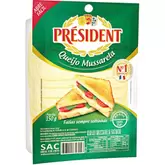 Oferta de Queijo Mussarela Président 150g por R$10,99 em Barracão Supermercado