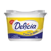 Oferta de Margarina Delícia Cremosa Com Sal 500g por R$6,99 em Barracão Supermercado