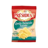 Oferta de Queijo Parmesão Ralado Président 50g por R$6,49 em Barracão Supermercado