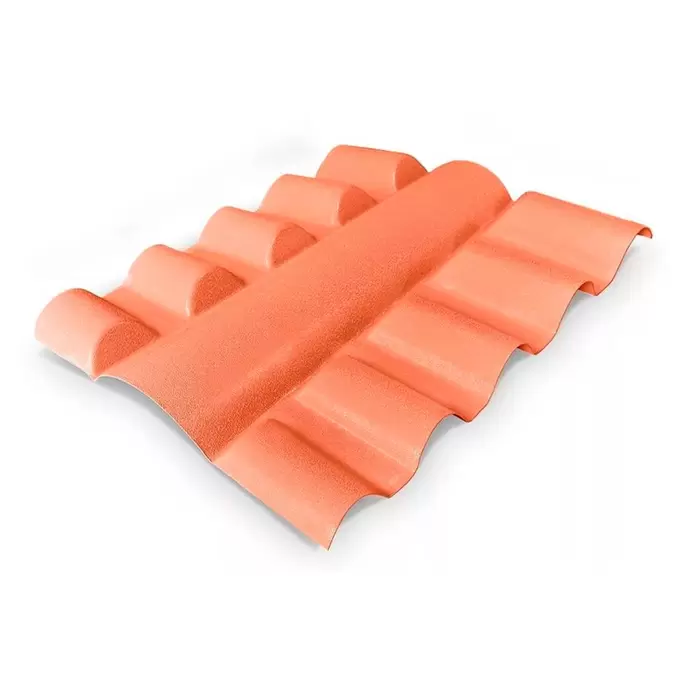 Oferta de Cumeeira Pvc Fibrarte Central Terracota por R$83,9 em Balaroti