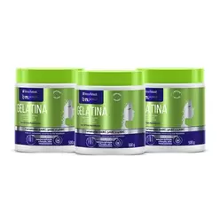 Oferta de 3x Gelatina 500g por R$67,23 em Beleza Natural