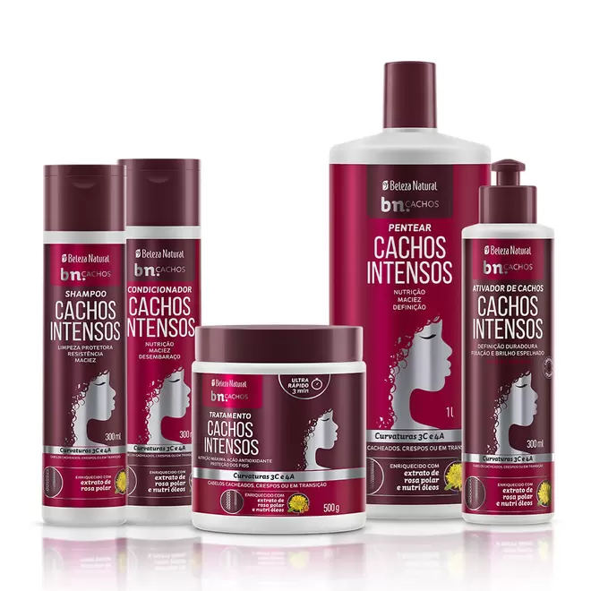 Oferta de Kit Cachos Intensos com Ativador de Cachos 300ml por R$139,99 em Beleza Natural