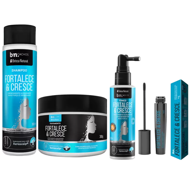 Oferta de Kit Fortalece e Cresce + Sérum por R$129,9 em Beleza Natural