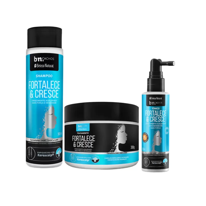 Oferta de Kit Fortalece e Cresce por R$89,9 em Beleza Natural