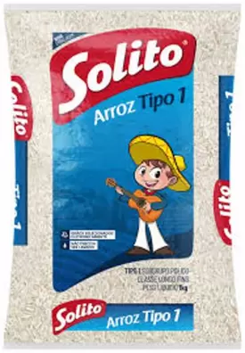 Oferta de ARROZ TP1 BRANCO SOLITO 5KG por R$35,89 em Beira Alta