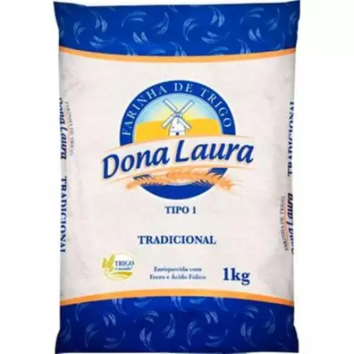 Oferta de FAR TRIGO DONA LAURA AZUL 1KG TRAD por R$5,29 em Beira Alta