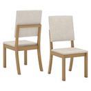 Oferta de Conjunto 2 Cadeiras Estofadas Henn S30 Milla MDP/MDF Nature/Linho por R$287,42 em Benoit