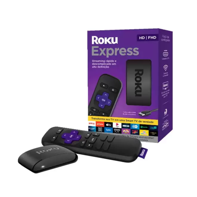 Oferta de Express Streaming Player 3930BR Full HD Roku por R$279 em Berlanda