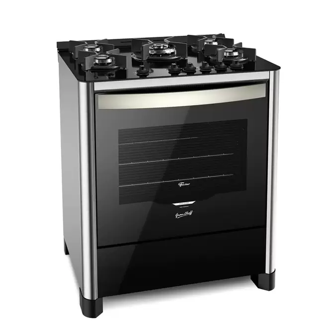 Oferta de Fogão Fischer 5 Bocas Gran Cheff Inox por R$2599 em Berlanda