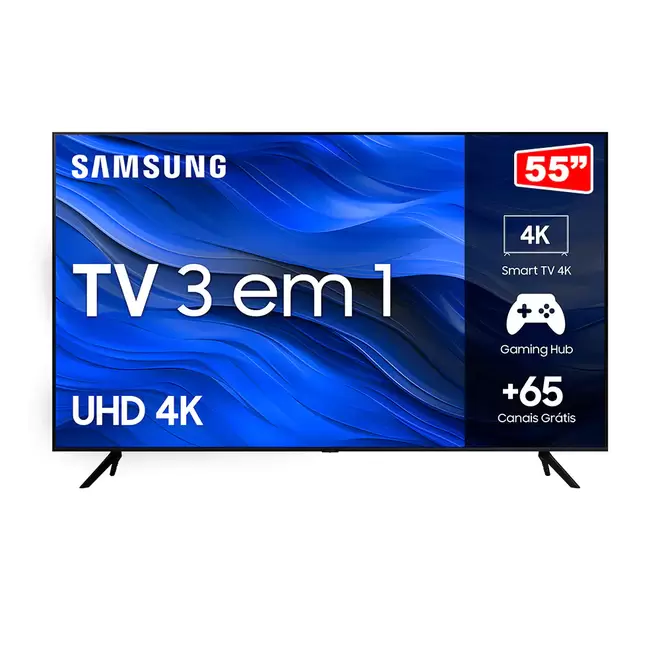 Oferta de Smart TV Samsung Crystal 4k UHD 55 Polegadas UN55CU7700GXZD por R$3199 em Berlanda