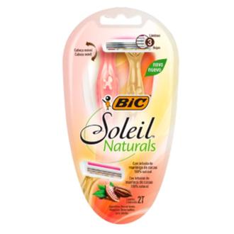 Oferta de Aparelho Descartável para Depilar Naturals Bic Soleil 2Un por R$12,99 em Brasão Supermercados