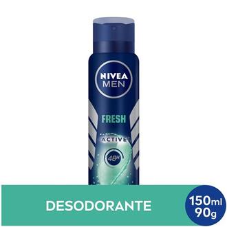 Oferta de Desodorante Masculino Antitranspirante Men Active Fresh Aerosol Nivea 150ml por R$14,99 em Brasão Supermercados
