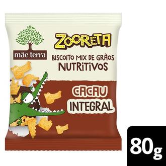 Oferta de Biscoito Integral Infantil Zooreta Cacau Mãe Terra 80G por R$6,99 em Brasão Supermercados
