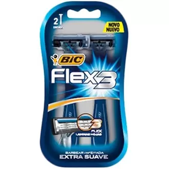 Oferta de Aparelho de Barbear Bic Flex 3 Azul Embalagem 2Un por R$12,99 em Brasão Supermercados