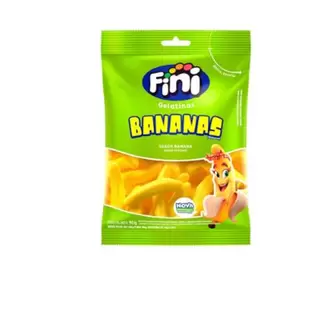 Oferta de Bala de Gelatina Bananas Fini 90g por R$7,99 em Brasão Supermercados