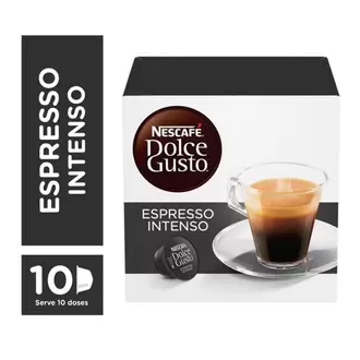 Oferta de Cápsula Café Espresso Intenso Nescafé Dolce Gusto com 10 Cápsulas 80 G por R$21,99 em Brasão Supermercados