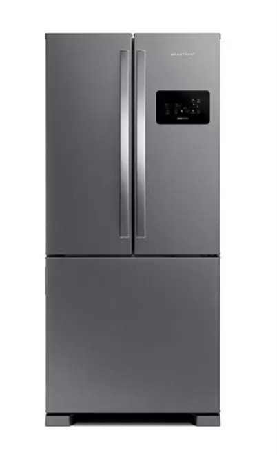 Oferta de Geladeira Brastemp Frost Free French Door A+++ 554 litros Cor Inox - BRO85AK por R$6199 em Brastemp